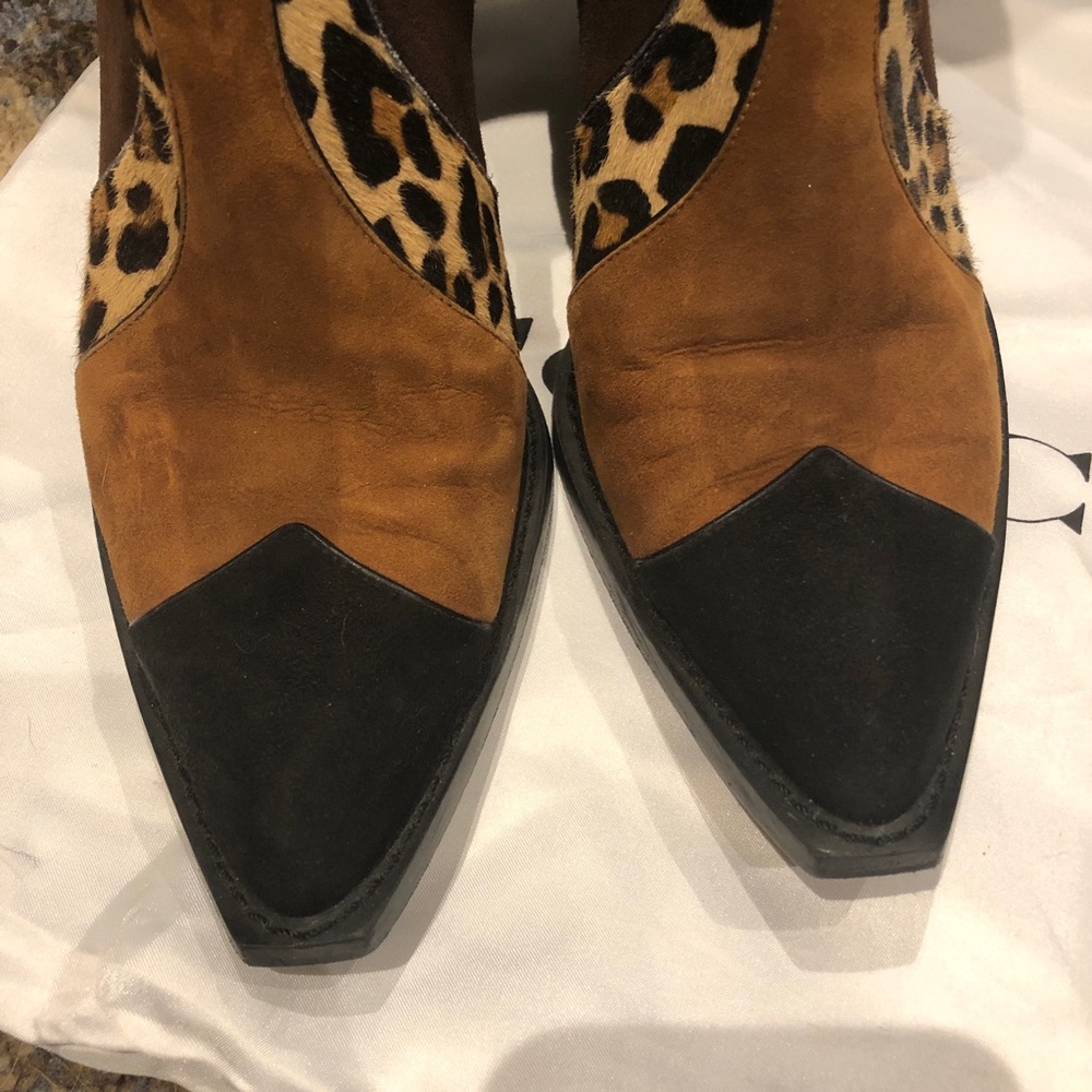 Coach Leopard Suede Boots - Picture 6 of 8